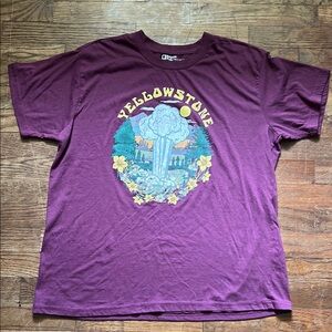 Purple Yellowstone Graphic T-Shirt
